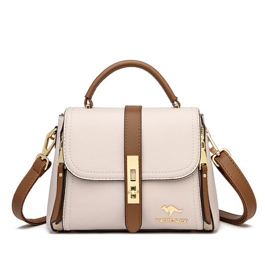 Genuine Leather Designer Shoulder Bag – Luxury Crossbody Tote for Women
