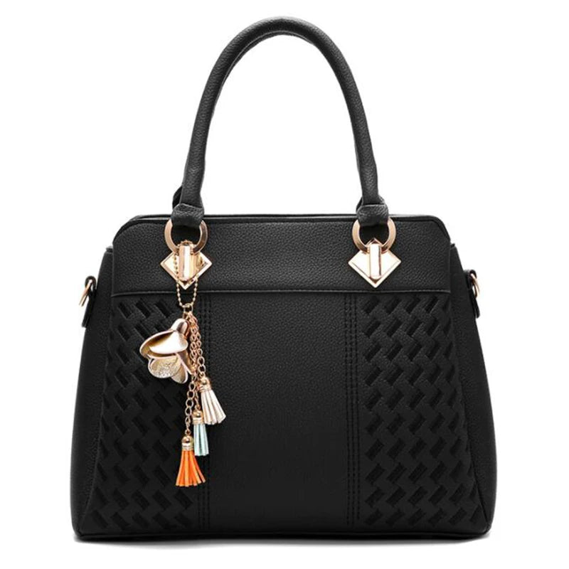 Gusure Luxury Embroidered Handbag – Women's Large Capacity Shoulder & Crossbody Bag with Tassel