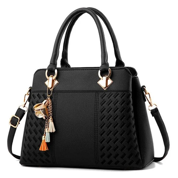 Gusure Luxury Embroidered Handbag – Women's Large Capacity Shoulder & Crossbody Bag with Tassel
