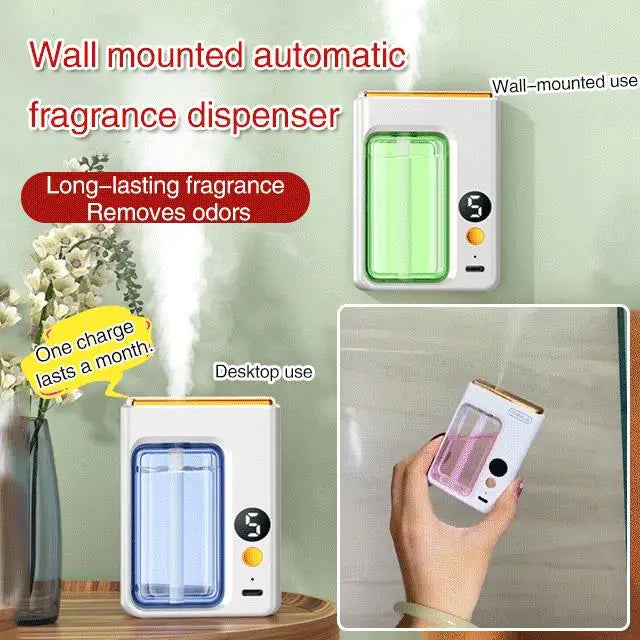 Difusor de Aromaterapia Automático – Névoa Fria com Visor Digital, 5 Modos, Umidificador de Óleo Essencial para Casa, Quarto e Banheiro"