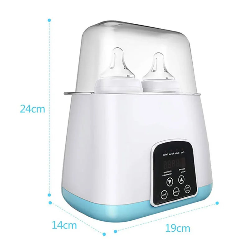 **Aquecedor e Esterilizador de Mamadeira 2 em 1 Automático – Inteligente, LED, Seguro e Rápido