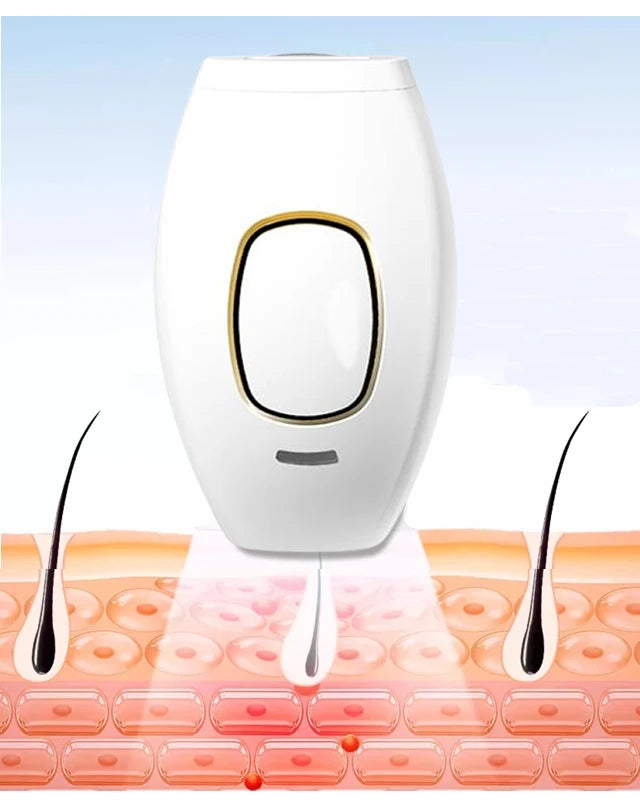 "Aparelho de Depilação Profissional IPL/Laser para Uso Caseiro – Resultados Permanentes e Indolores para Mulheres e Homens"