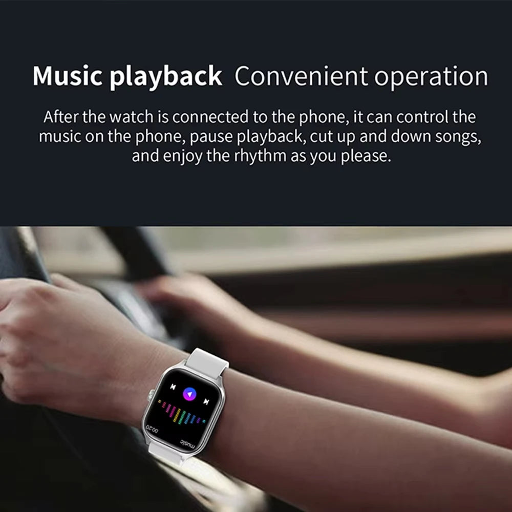 KESHUYOU H9 Pro MAX Smartwatch – 2.01" HD Display, Bluetooth Calling, Message Alerts, Sports Modes for Men and Women
